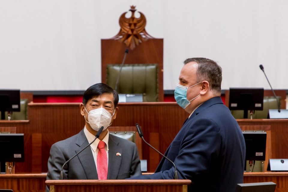 Ambasador Japonii Akio Miyajima z wizytą w województwie śląskim - galeria
