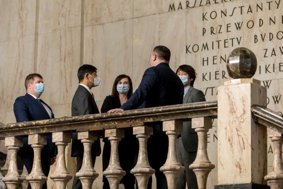 Ambasador Japonii Akio Miyajima z wizytą w województwie śląskim - galeria