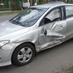 Niebezpieczne zdarzenie na DK78. Kolizja z udziałem karetki w Zawierciu. - galeria