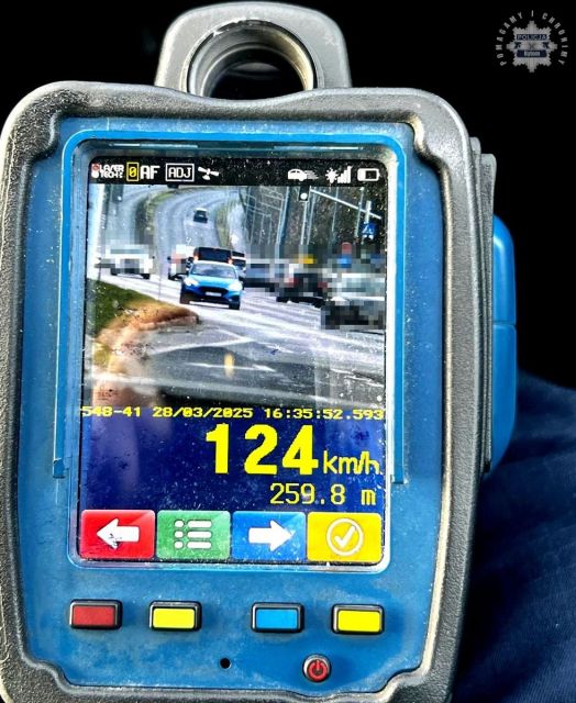 24-latek pędził 124 km/h w terenie zabudowanym – zapłacił 5000 zł mandatu - galeria