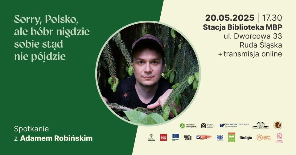 Kopiowanie i rozpowszechnianie zdjęć bez zgody autora zabronione. „Sorry, Polsko, ale bóbr nigdzie sobie stąd nie pójdzie” - Adam Robiński w Stacji Biblioteka - galeria