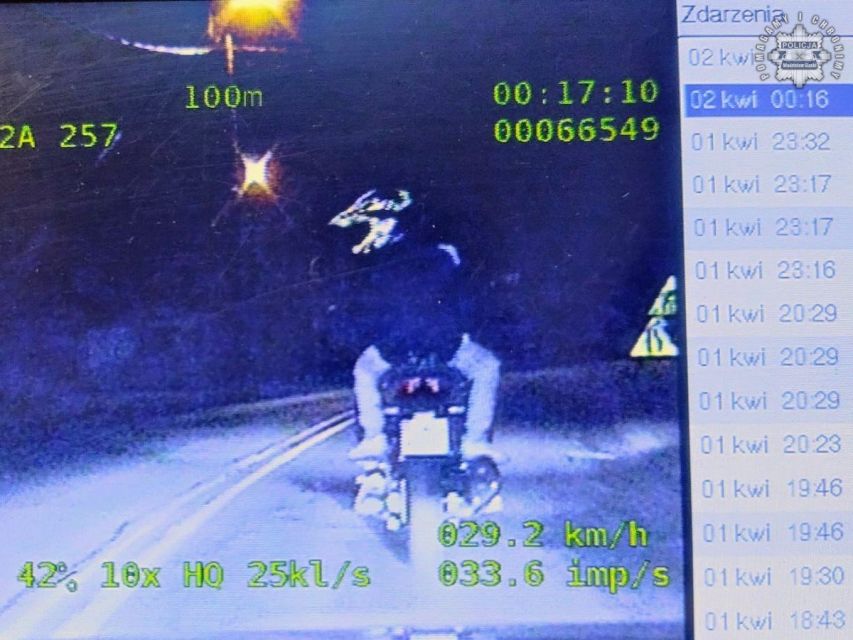 Kopiowanie i rozpowszechnianie zdjęć bez zgody autora zabronione. Zaskakująca kontrola drogowa – 14-latek kierował motocyklem, 11-latek pasażerem - galeria