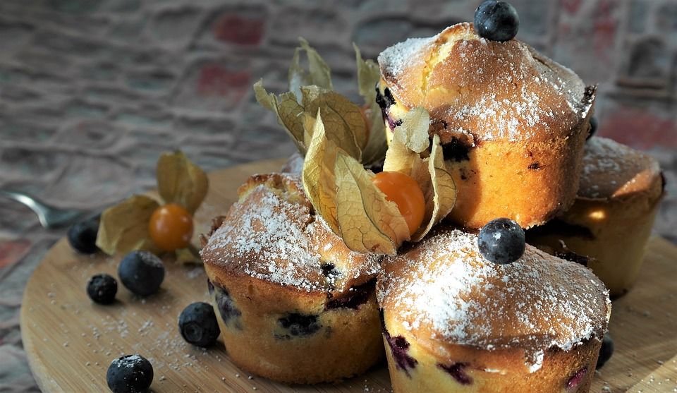 Jagodowe muffiny - galeria