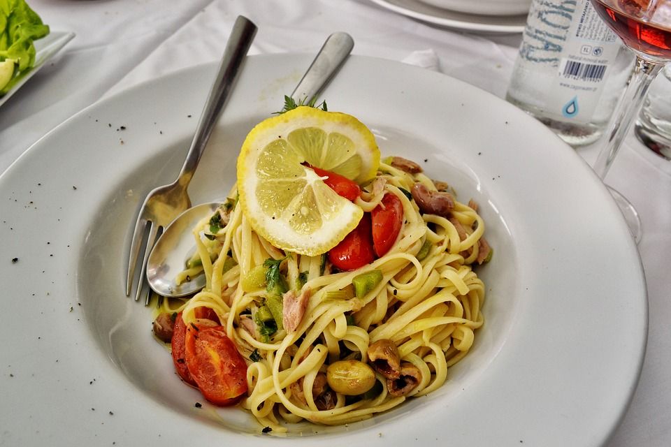 Makaron linguine z pieczonymi warzywami - galeria