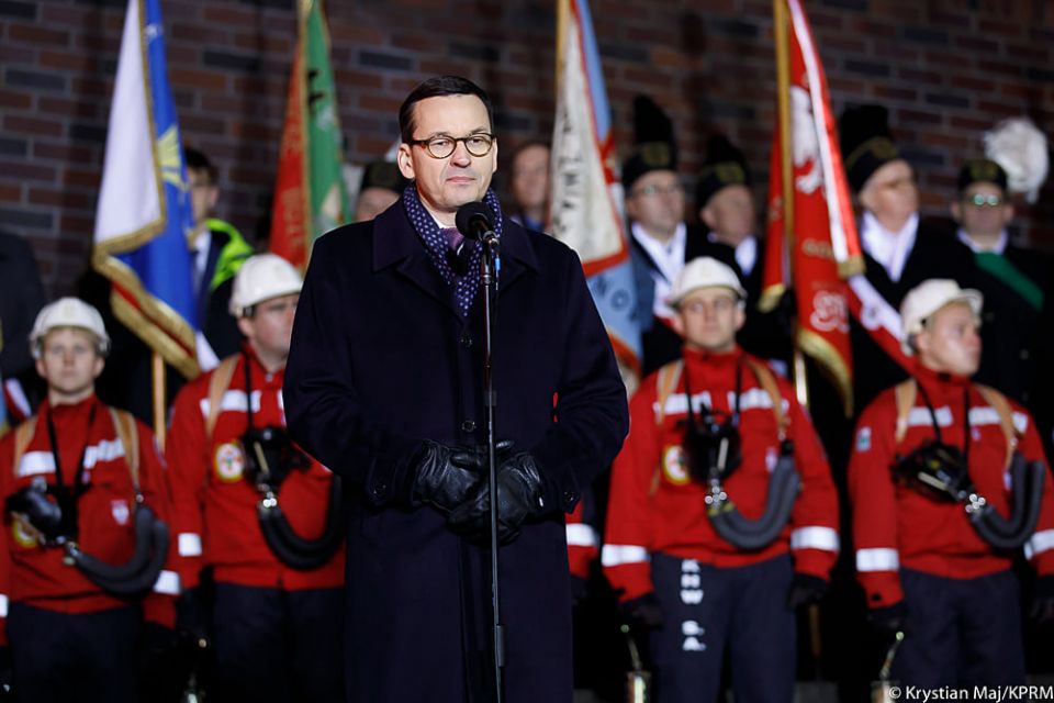 Premier Mateusz Morawiecki na obchodach 38. rocznicy pacyfikacji kopalni "Wujek" - galeria